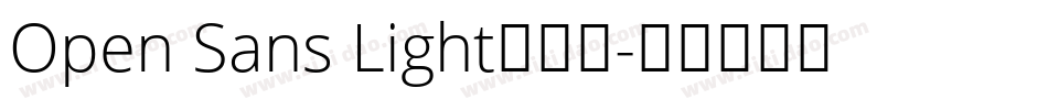Open Sans Light手机版字体转换